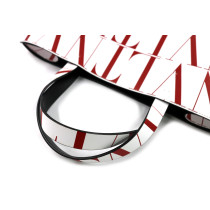 Valentino Shopping Pelle Bianca e Rossa