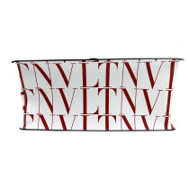 Valentino Shopping Pelle Bianca e Rossa