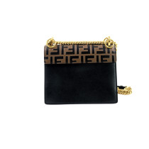Fendi Kan I Pelle Nera e Tabacco
