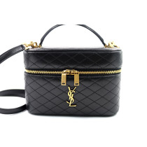 Saint Laurent Gaby Vanity Grand Cuir Noir