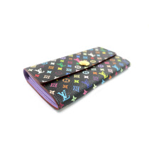Louis Vuitton Portafoglio Sarah Multicolor Nero