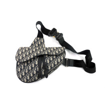 Dior Saddle Tela Jaquard Oblique Blu