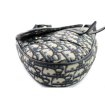 Dior Saddle Tela Jaquard Oblique Blu