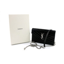 Saint Laurent Cassandre Envelope Mini Pelle Nera