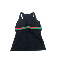 Gucci Top Cotone e Modal Nero