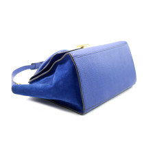 Celine Trapeze Pelle Blu