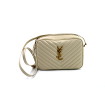 Saint Laurent Camera Bag Pelle Panna