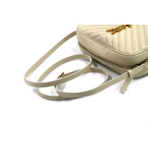 Saint Laurent Camera Bag Pelle Panna