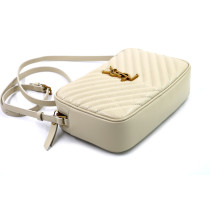 Saint Laurent Camera Bag Pelle Panna