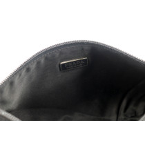 Prada Black Canvas Clutch