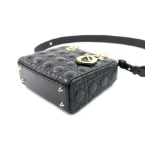 Dior Lady Mini Pelle Nera