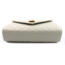 Saint Laurent Envelope Medium Pelle Bianca