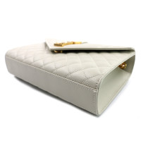 Saint Laurent Envelope Medium Pelle Bianca