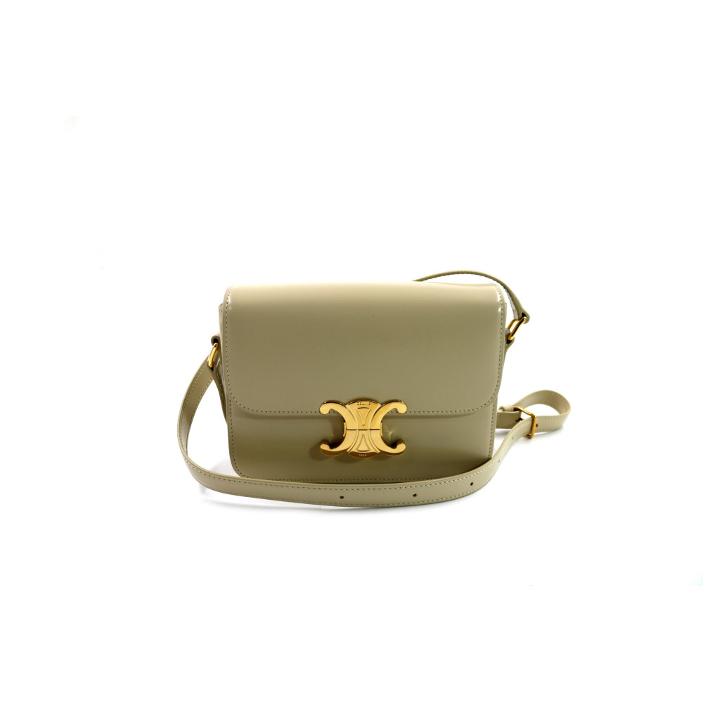 Celine Teen Triomphe Pelle Avorio