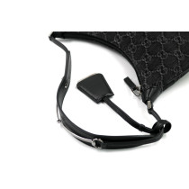 Gucci Horsebit Slim GG Denim Nera