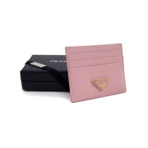 Prada Portacarte Pelle Saffiano Rosa
