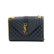 Saint Laurent Envelope Pelle Nera