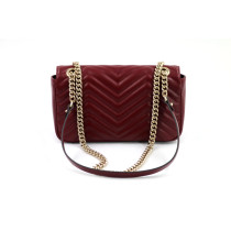 Gucci Marmont Media Pelle Rossa Ancora