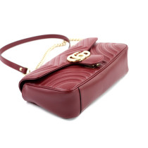 Gucci Marmont Media Pelle Rossa Ancora