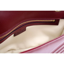 Gucci Marmont Media Pelle Rossa Ancora