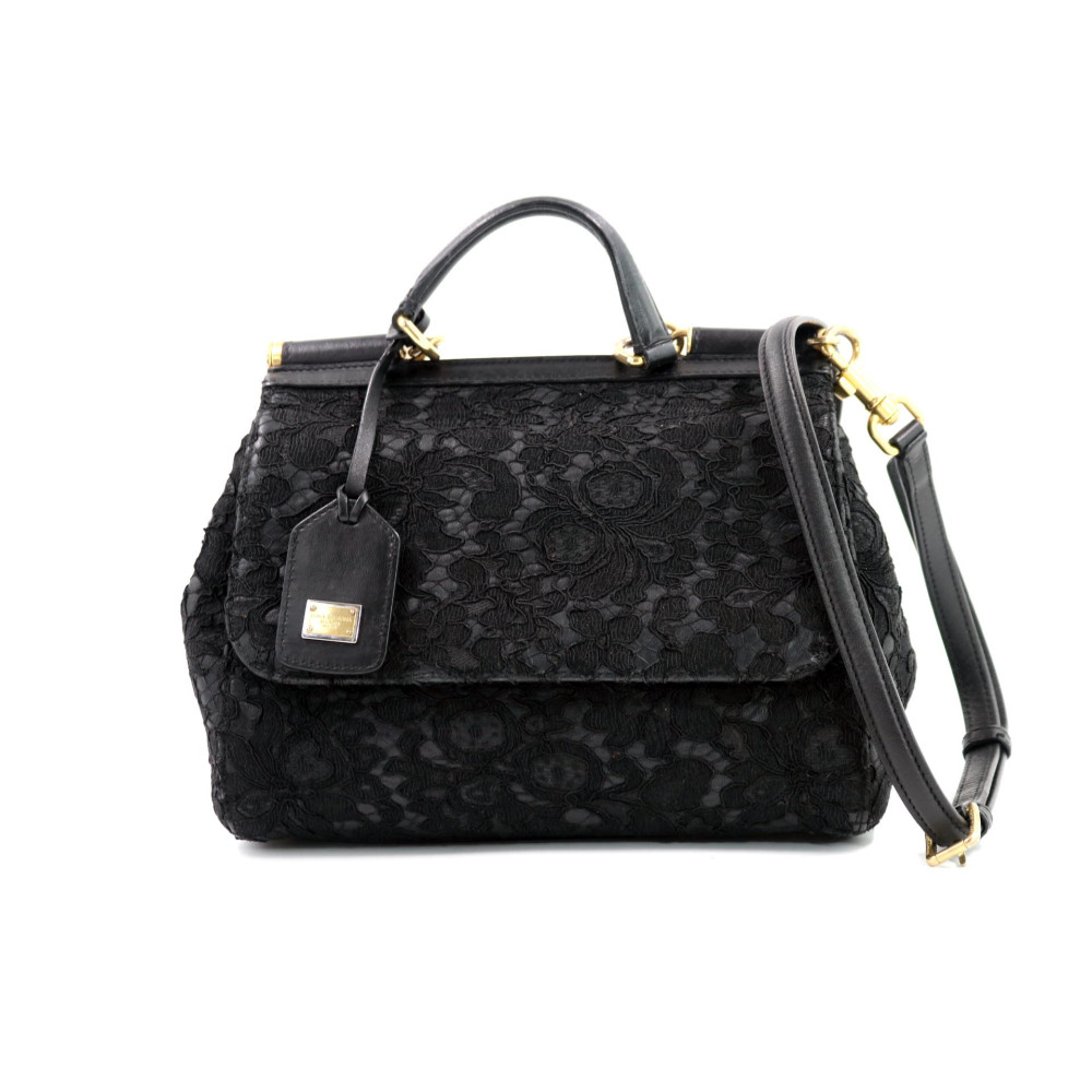 Dolce & Gabbana Miss Sicily Pelle e Pizzo Nero