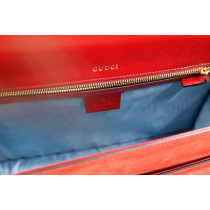Gucci Tracolla Pelle Scamosciata Rossa