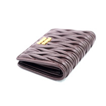 Miu Miu Portafoglio Pelle Bordeaux