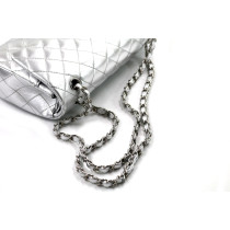 Chanel Classica 25 Pelle Argento