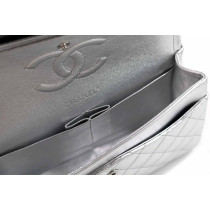 Chanel Classica 25 Pelle Argento