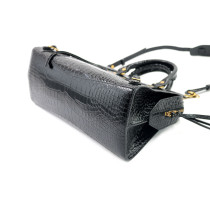 Balenciaga Neo City Schwarzes Leder
