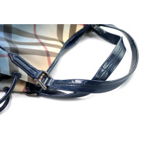 Burberry Shopping Tela Blu e Marrone