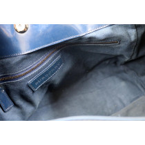 Burberry Shopping Tela Blu e Marrone