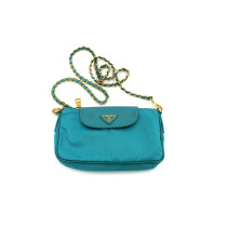 Prada Tracolla Tela Turchese