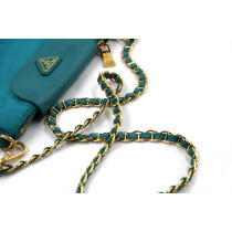 Prada Tracolla Tela Turchese
