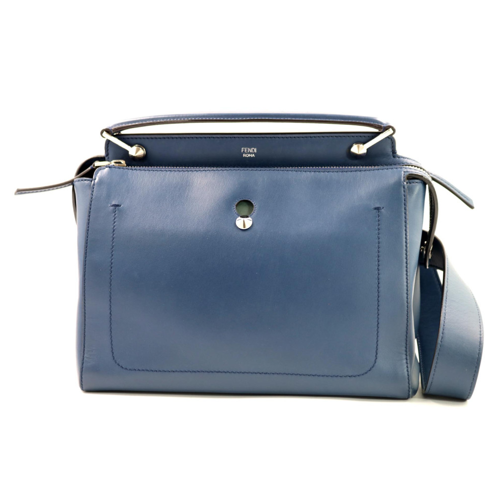 Fendi Dotcom Pelle Blu