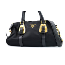 Prada Shopping Tela e Pelle Nera
