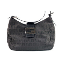 Fendi Shopping Tela e Pelle Nera