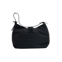 Fendi Shopping Tela e Pelle Nera