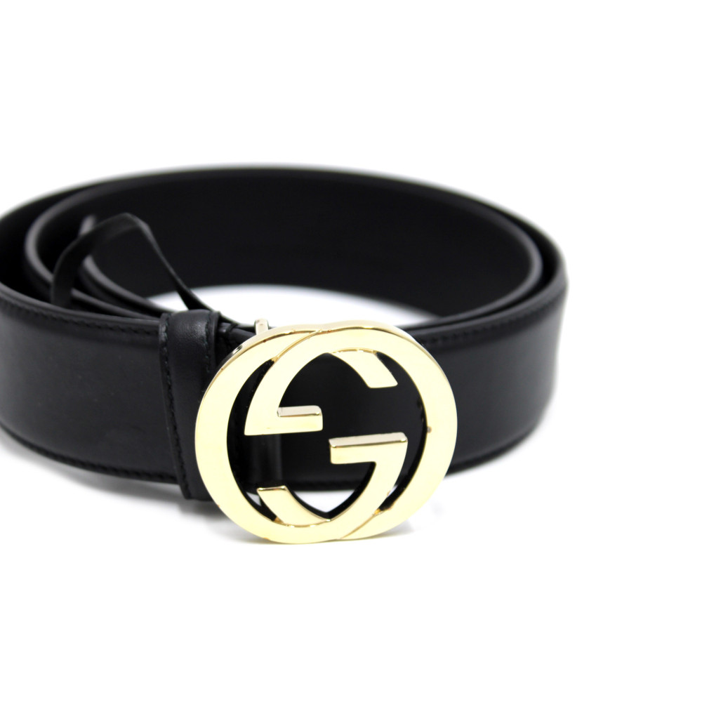 Gucci Cintura Blondie Pelle Nera
