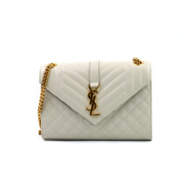Saint Laurent Envelope Pelle Bianca Vintage