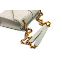 Saint Laurent Envelope Pelle Bianca Vintage