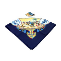 Hermes Foulard Cavalier Peuls Seta Multicolor