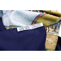Hermes Foulard Cavalier Peuls Seta Multicolor