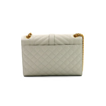Saint Laurent Envelope Medium Pelle Bianco Avorio