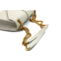 Saint Laurent Envelope Medium Pelle Bianco Avorio