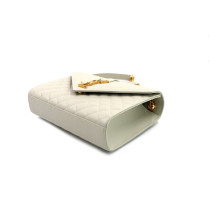 Saint Laurent Envelope Medium Pelle Bianco Avorio