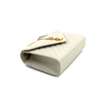 Saint Laurent Envelope Medium Pelle Bianco Avorio