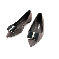 Ferragamo Ballerine Camoscio Marrone