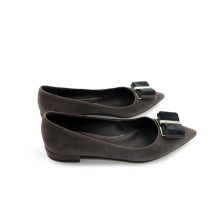 Ferragamo Ballerine Camoscio Marrone