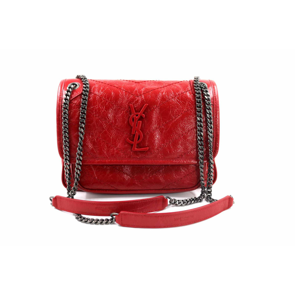 Saint Laurent Niki Baby Pelle Rossa